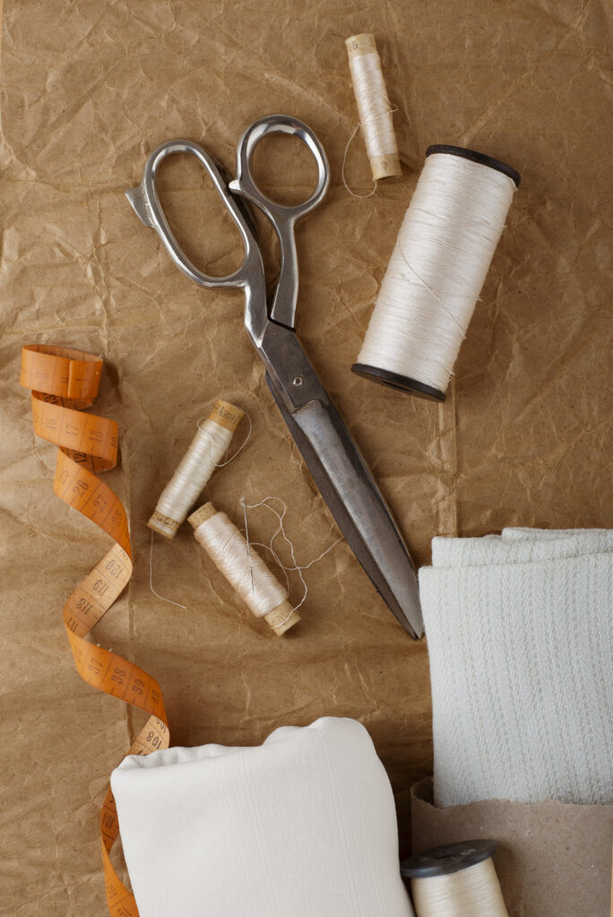 tailoring items arrangement still life